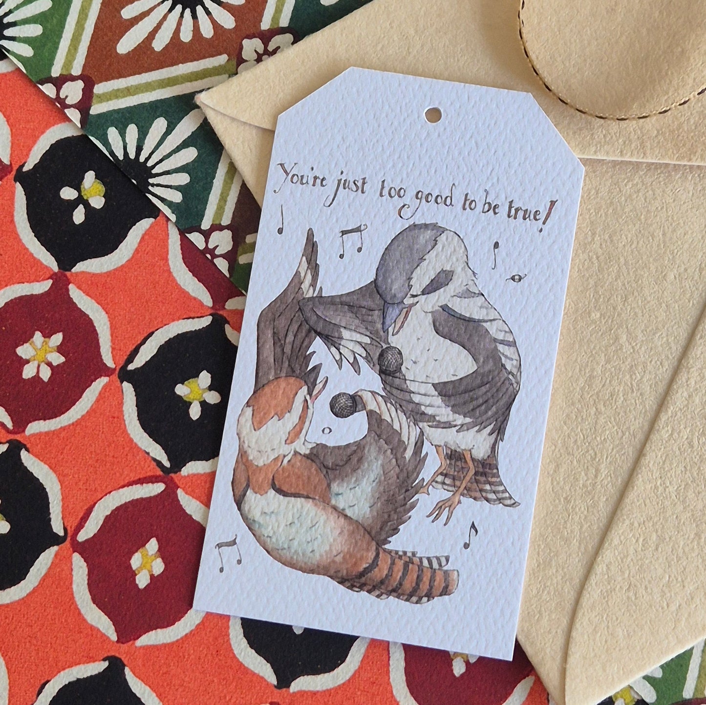 Duet of the Kookaburras - Gift Tag
