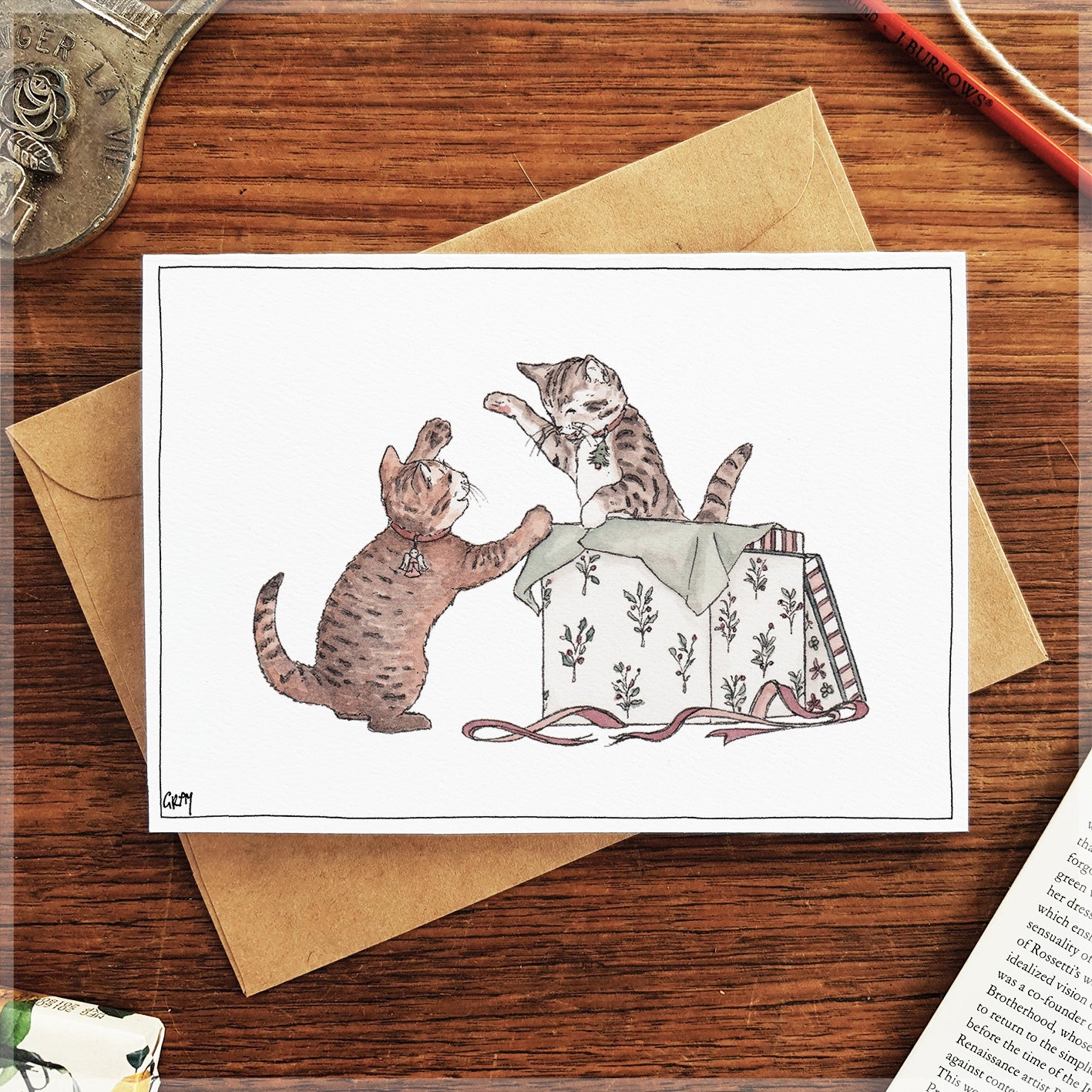 Christmas Kitties - Christmas Card