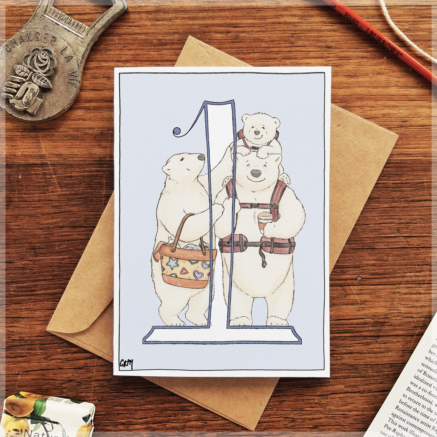 1st Birthday - Greeting Card