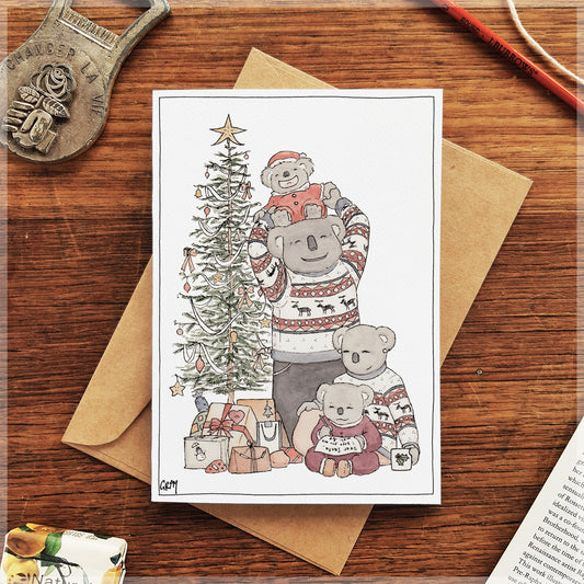 Christmas Koalas - Christmas Card