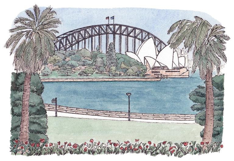 Royal Botanic Gardens - A3 Art Print