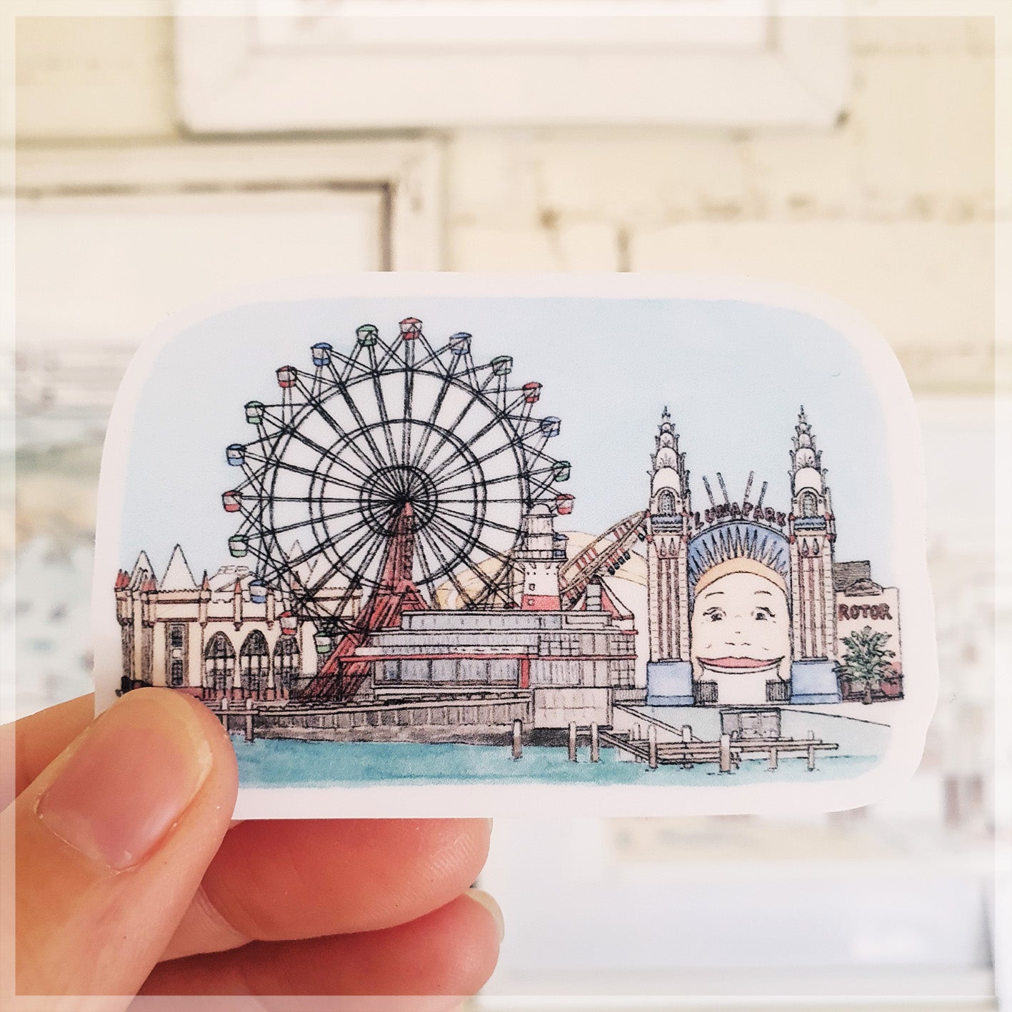 Luna Park - Vinyl Sticker
