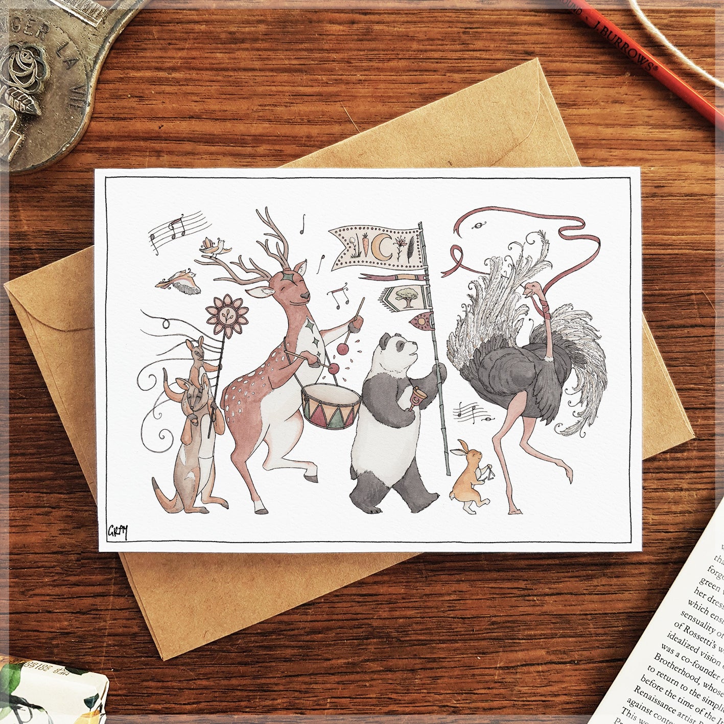Autumn Parade - Greeting Card