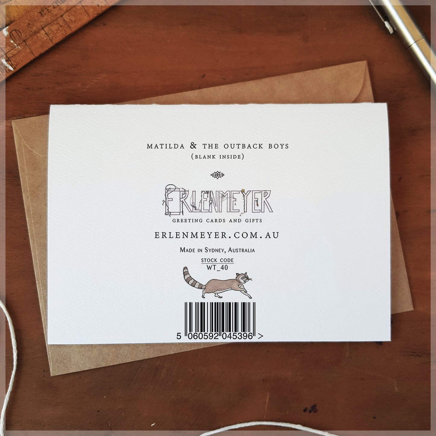 Matilda and the Outback Boys - Greeting Card