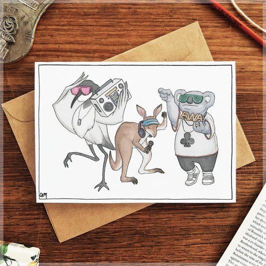 Animals-With-Attitude - Greeting Card