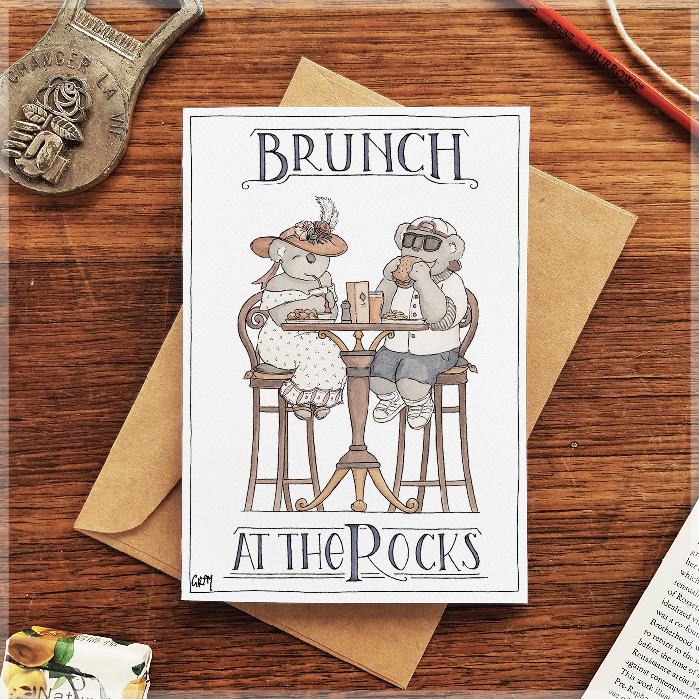 Brunch at the Rocks - Greeting Card