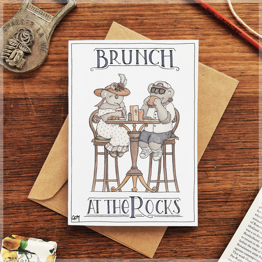 Brunch at the Rocks - Greeting Card