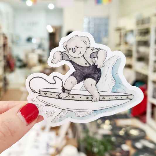 Koala Surfer Solo - Vinyl Sticker