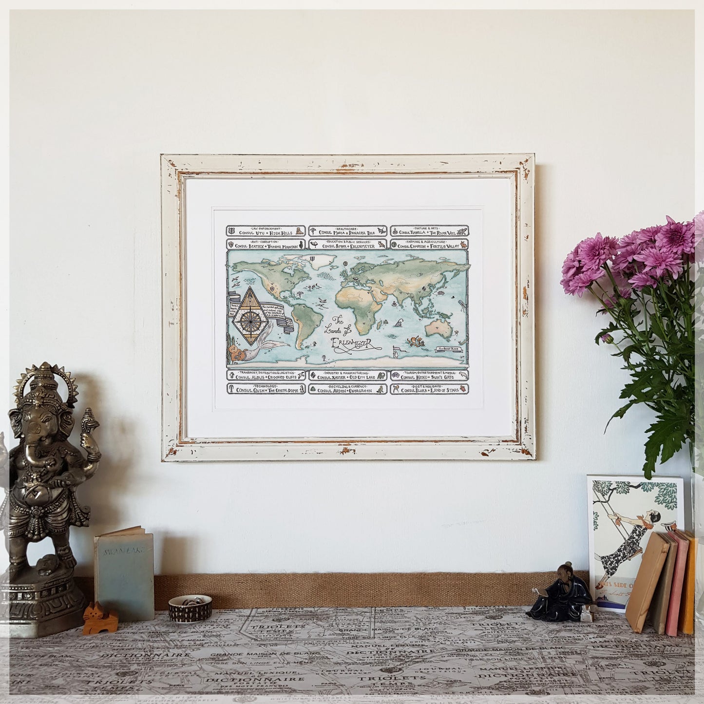 Lands of Erlenmeyer - A3 Art Print SKU A322