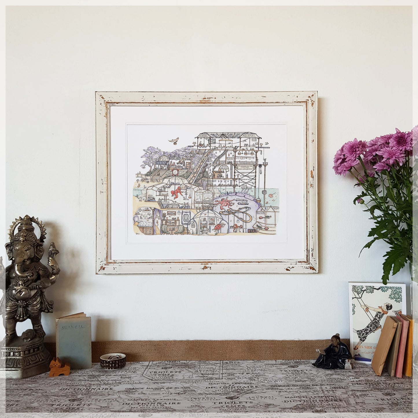 The Underwater Post Office - A3 Art Print