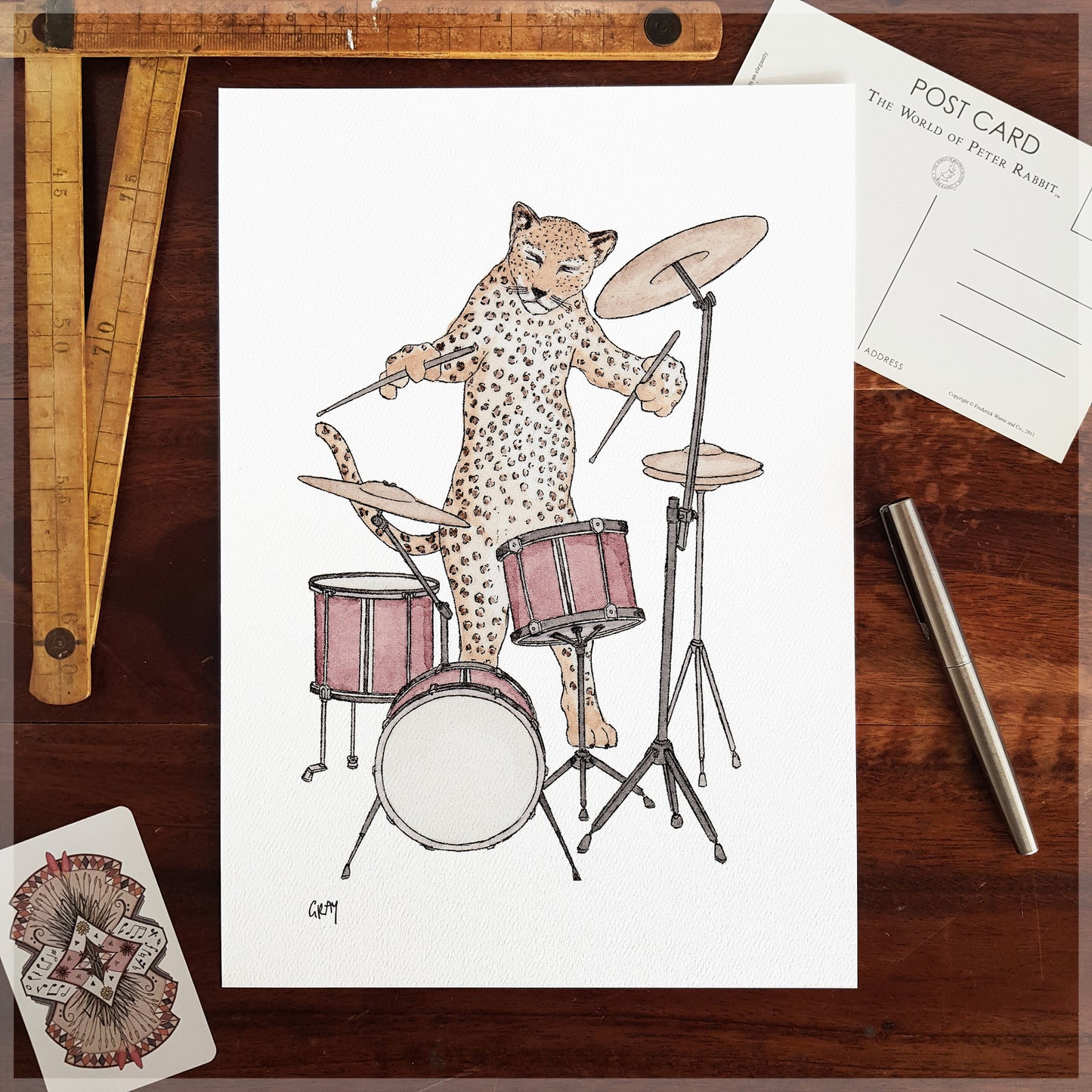 The Leopard - A4 Art Print