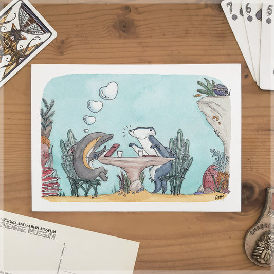 Great Barrier Romance - A5 Art Print