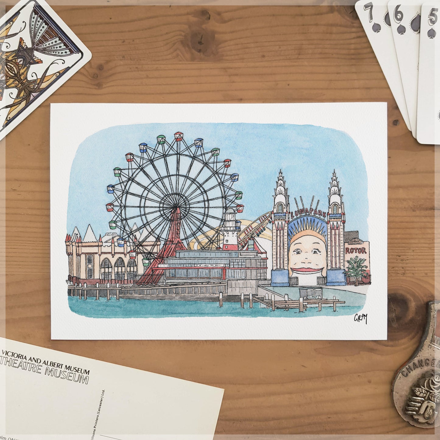 Luna Park - A5 Art Print