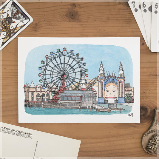 Luna Park - A5 Art Print