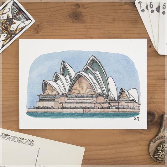 Sydney Opera House - A5 Art Print
