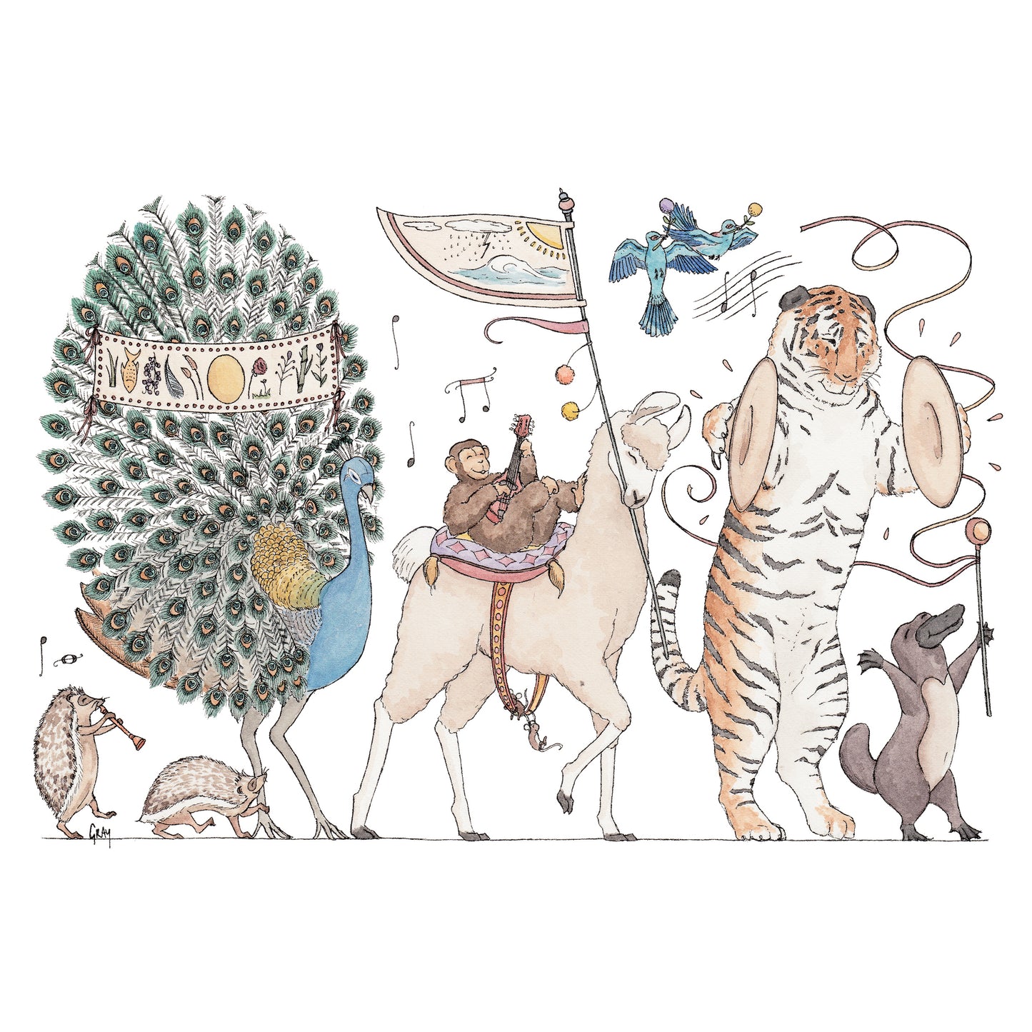 Summer Parade - A5 Art Print