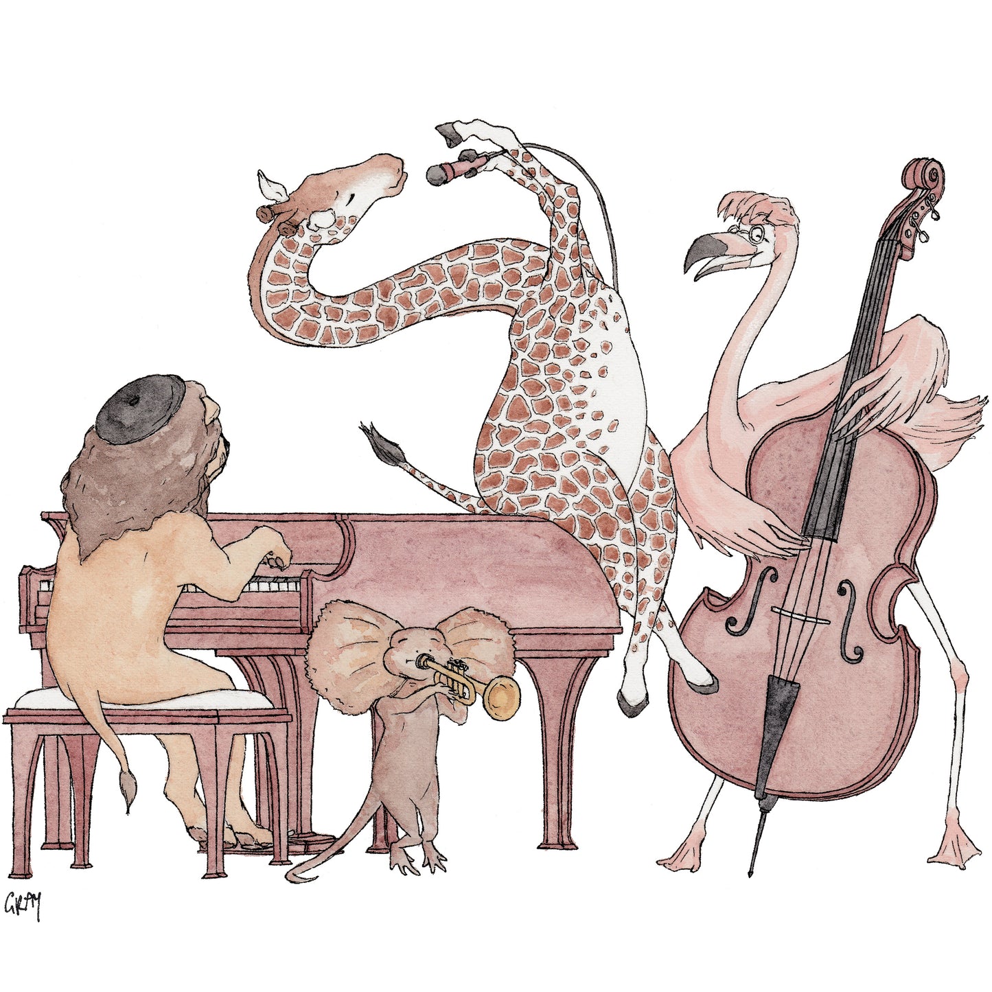 The Jazz Swingers - A4 Art Print