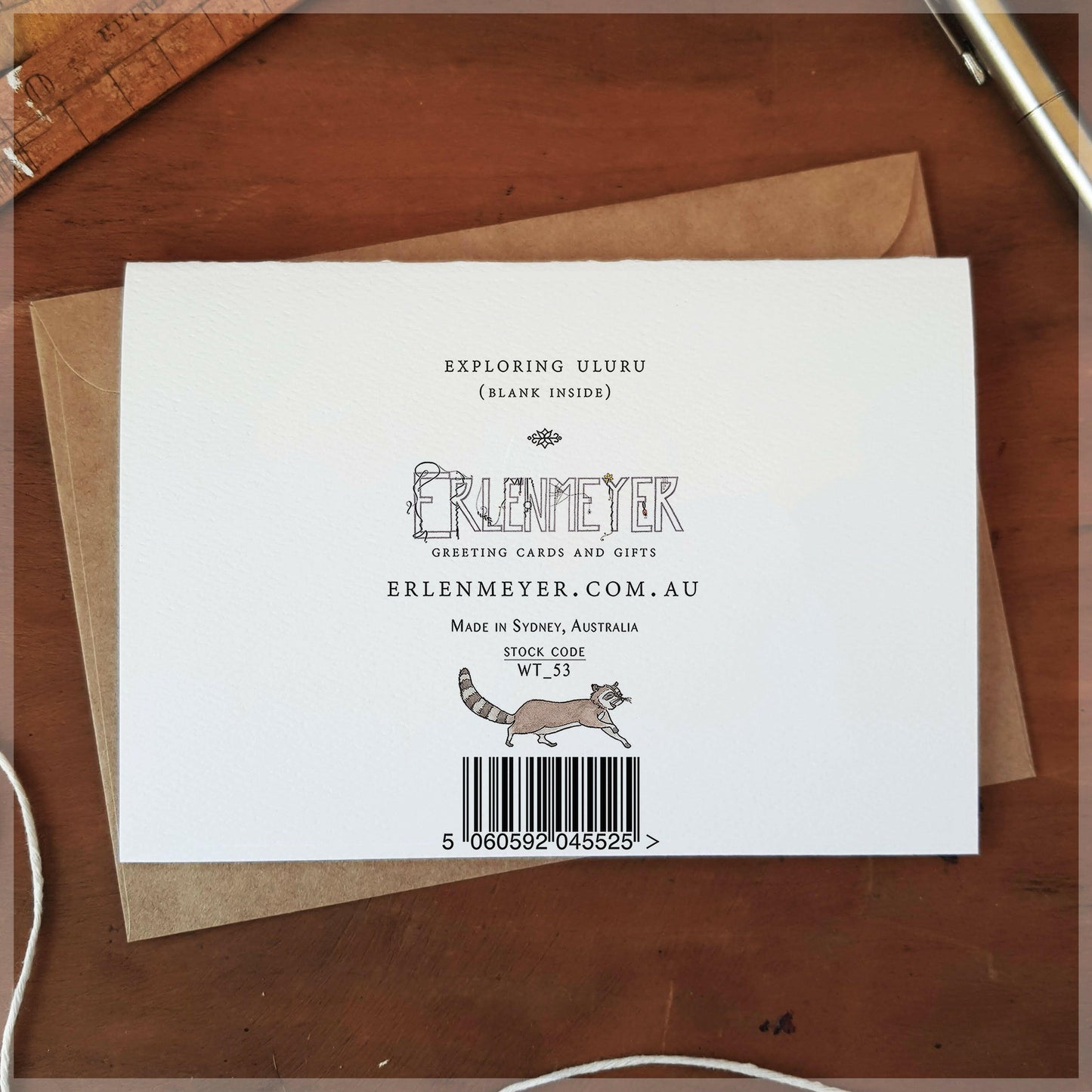 Exploring Uluru - Greeting Card