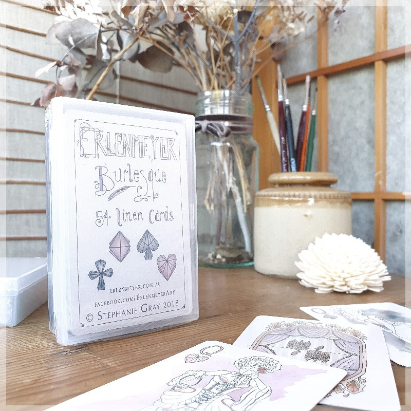 Hand Illustrated Burlesque playing cards