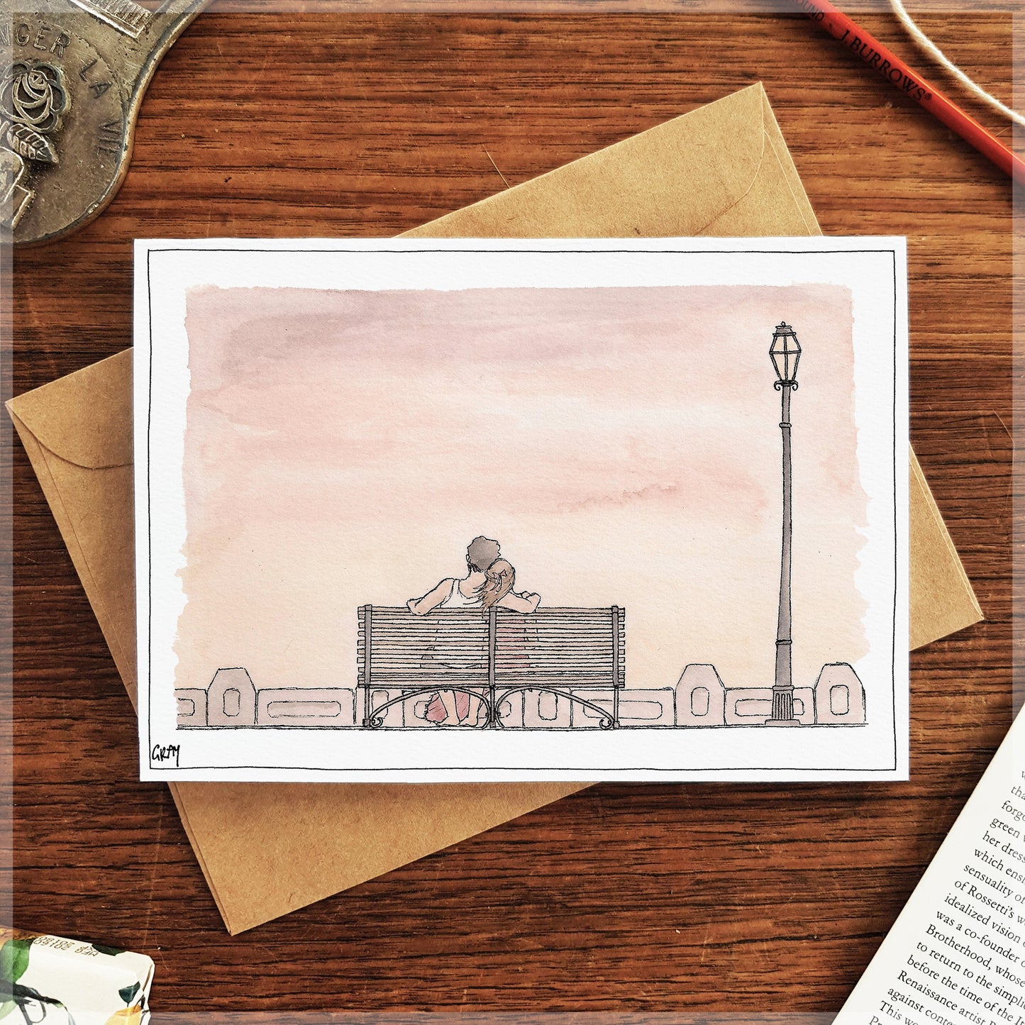 Last Light - Greeting Card
