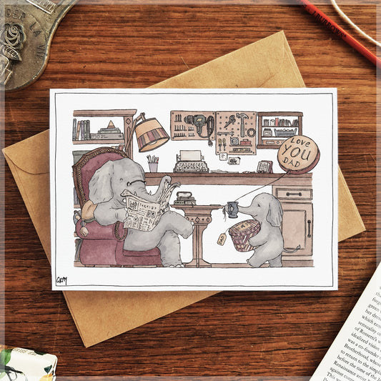 An Elephant Never Forgets - Greeting Card