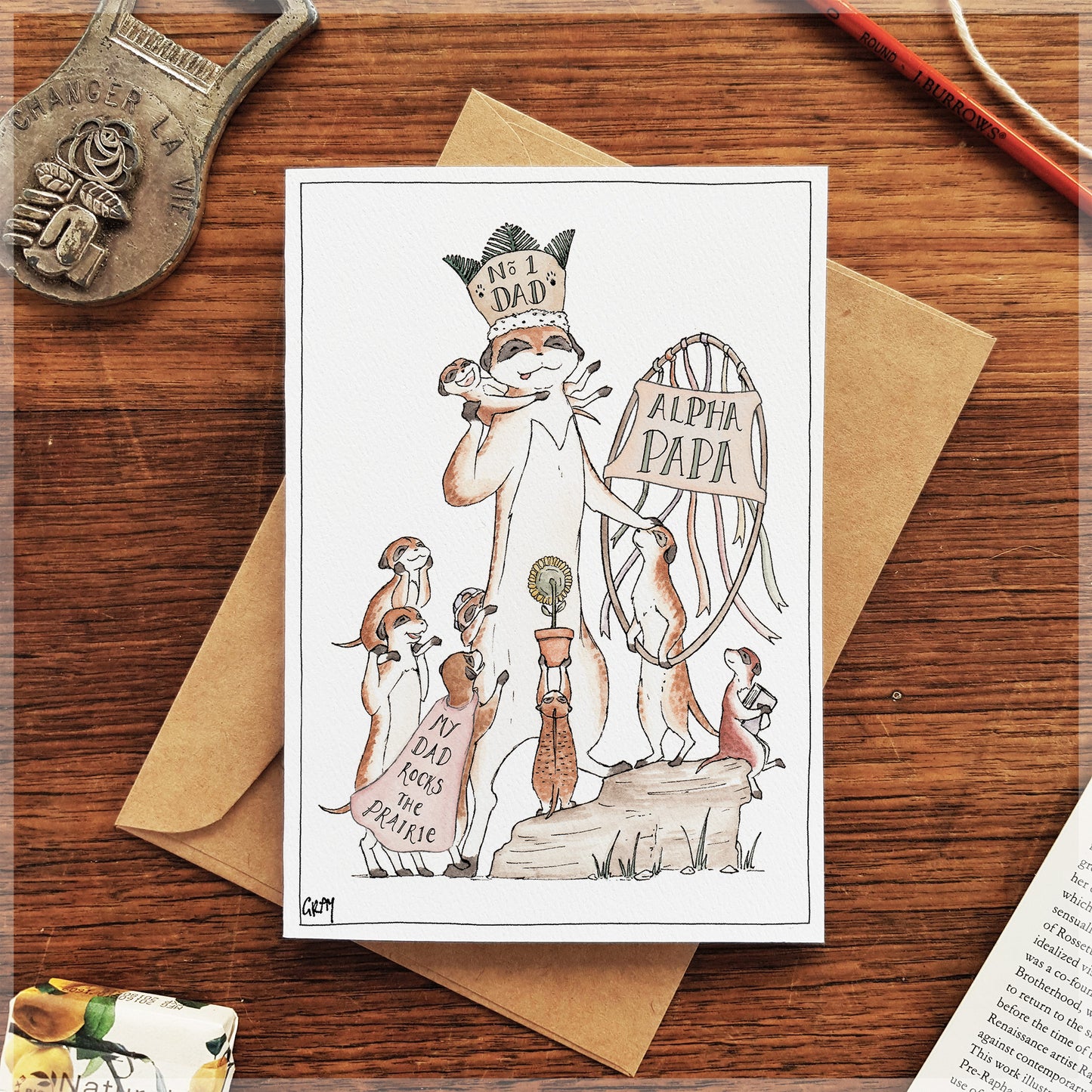Alpha Papa - Greeting Card