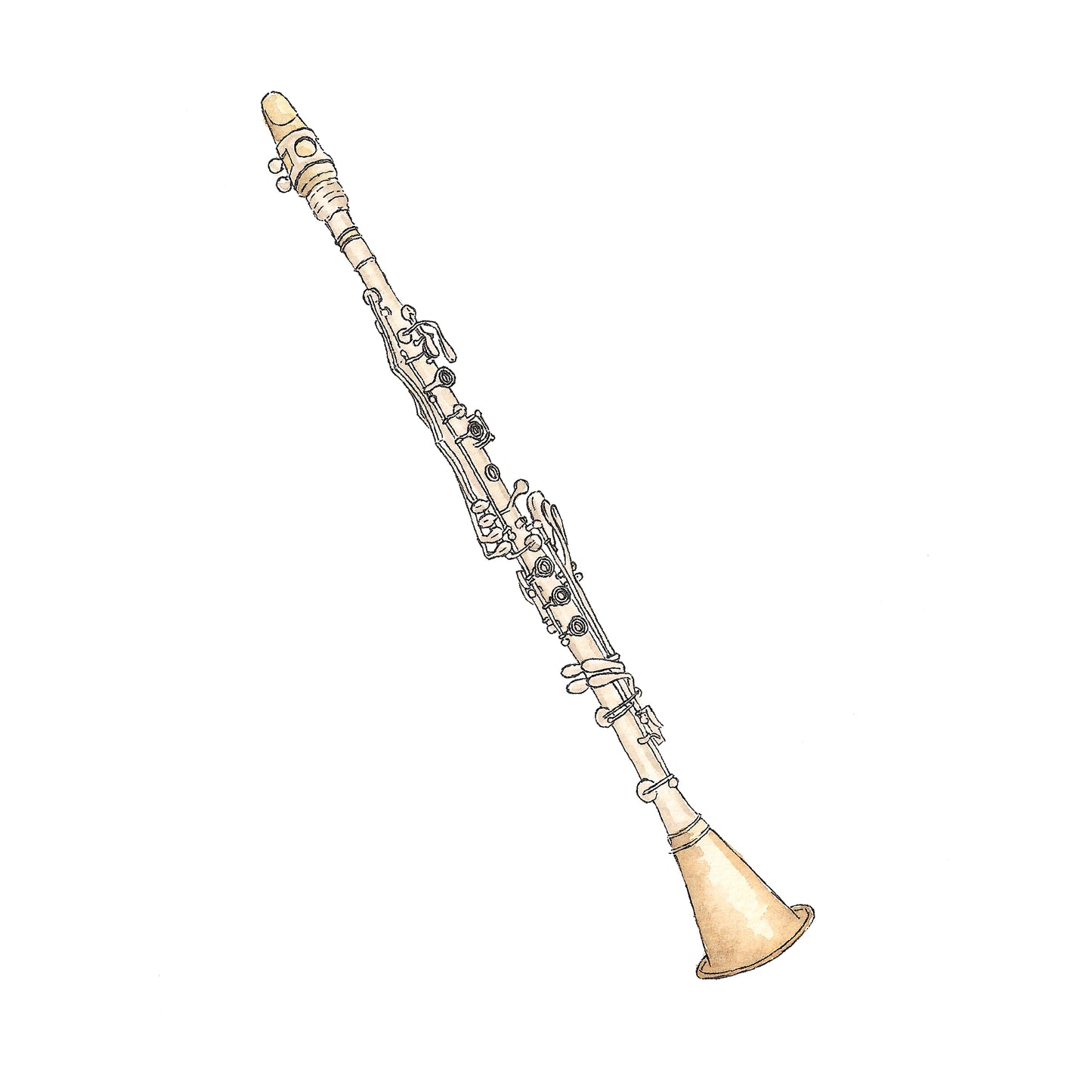 Clarinet - Greeting Card