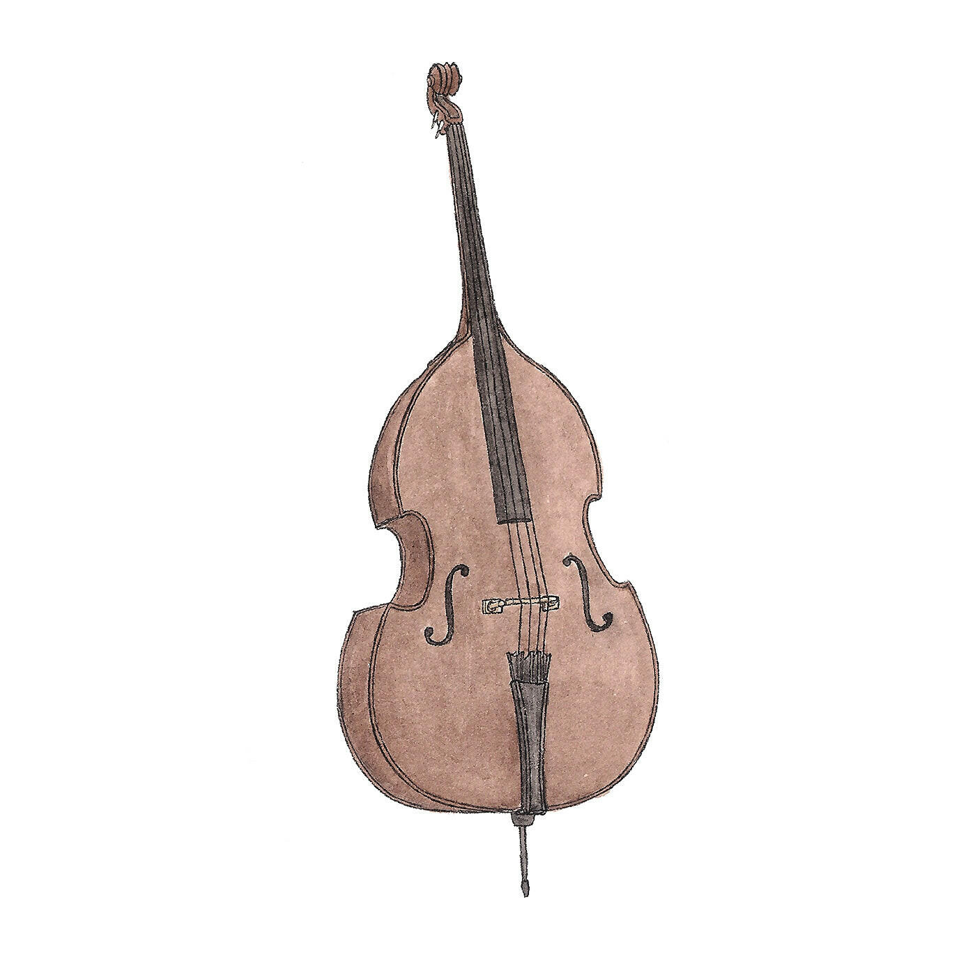 Double Bass - Greeting Card