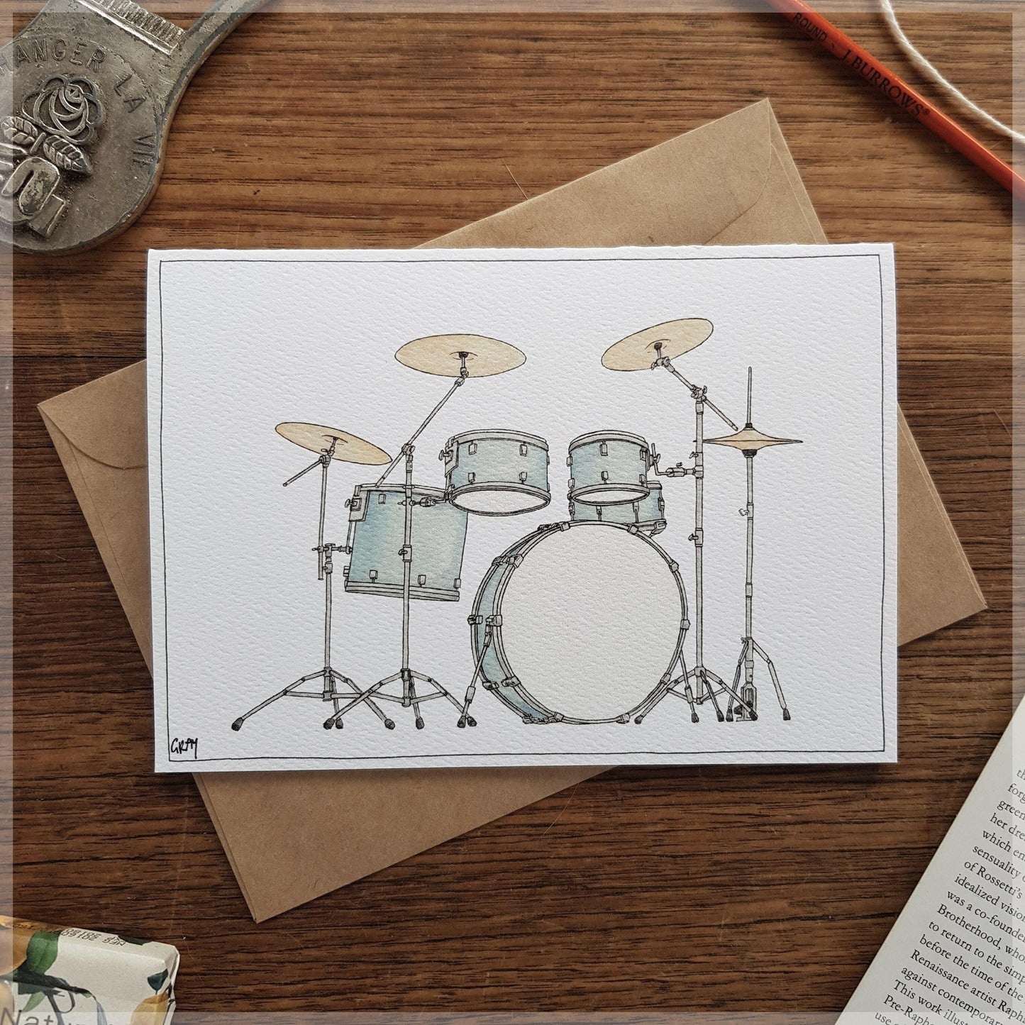 Drums - Greeting Card