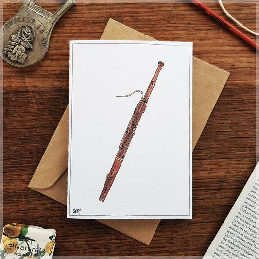 French Bassoon - Greeting Card