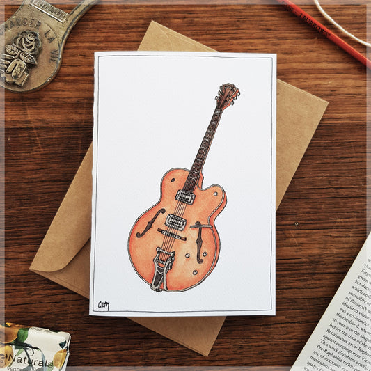 Guitar - Greeting Card