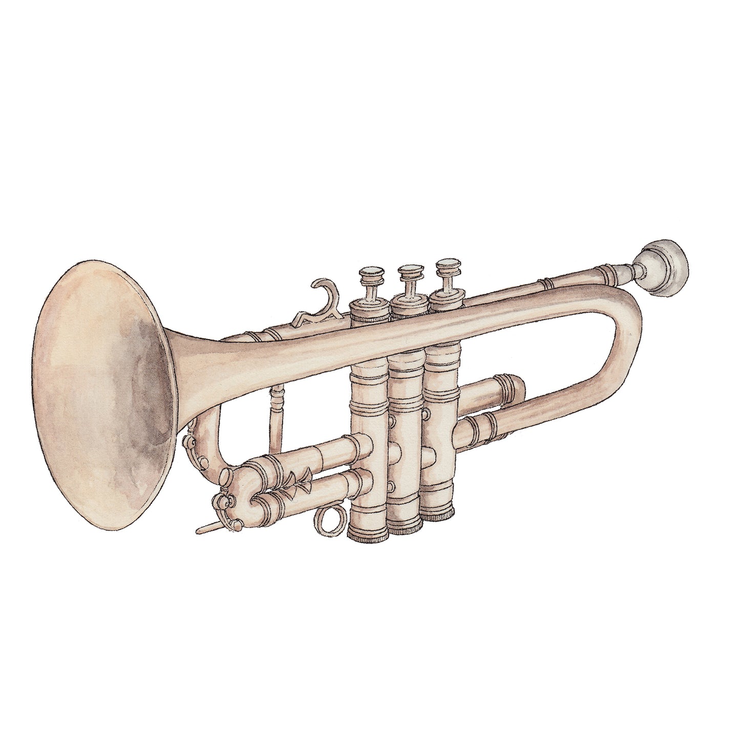Trumpet - Greeting Card