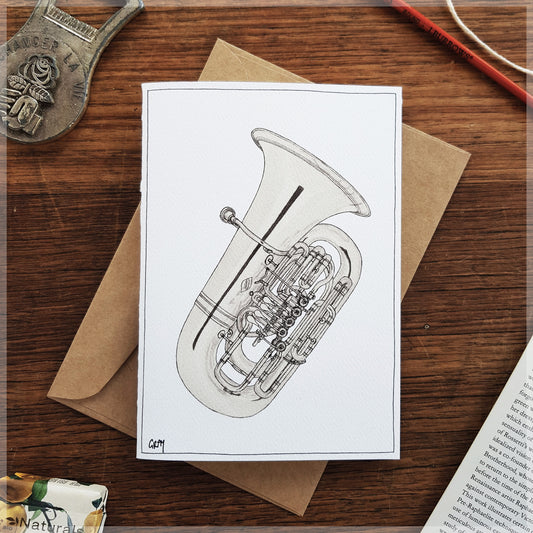 Tuba - Greeting Card