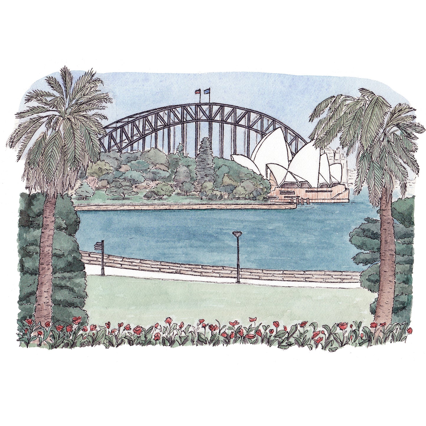 Sydney's Royal Botanic Gardens - Greeting Card