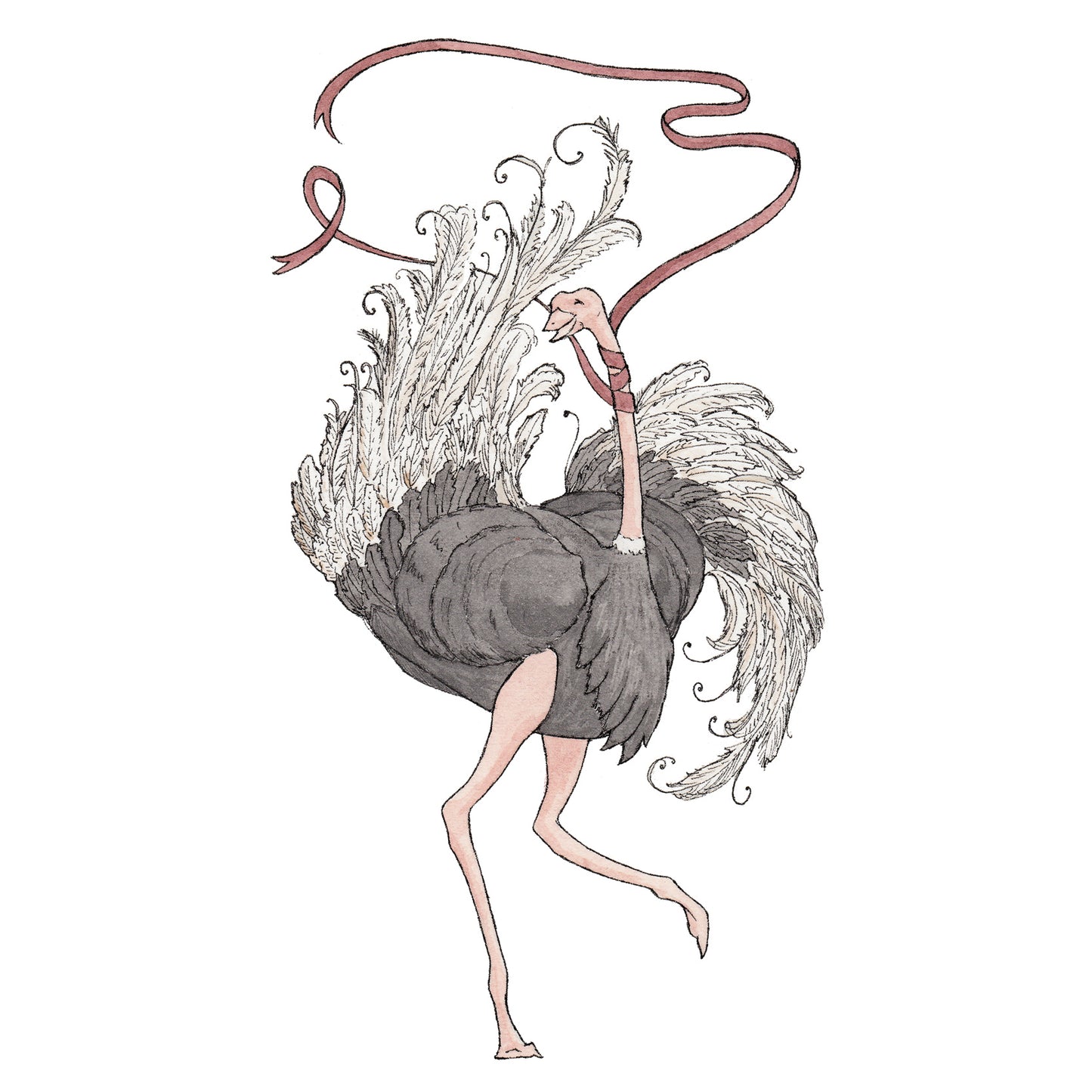 The Ostrich - Greeting Card