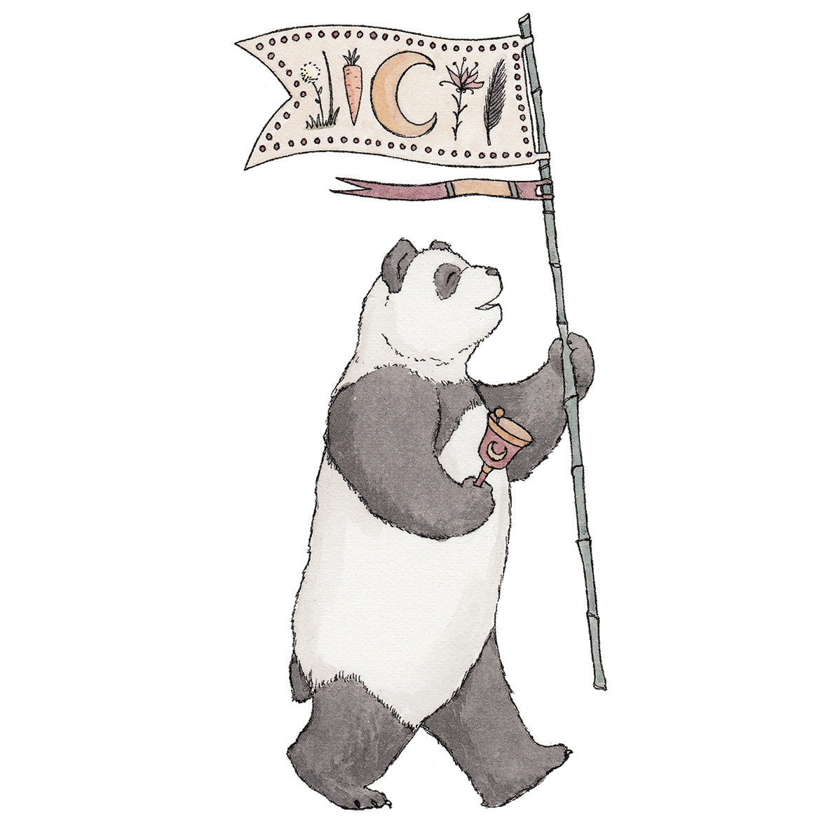 The Panda - Greeting Card