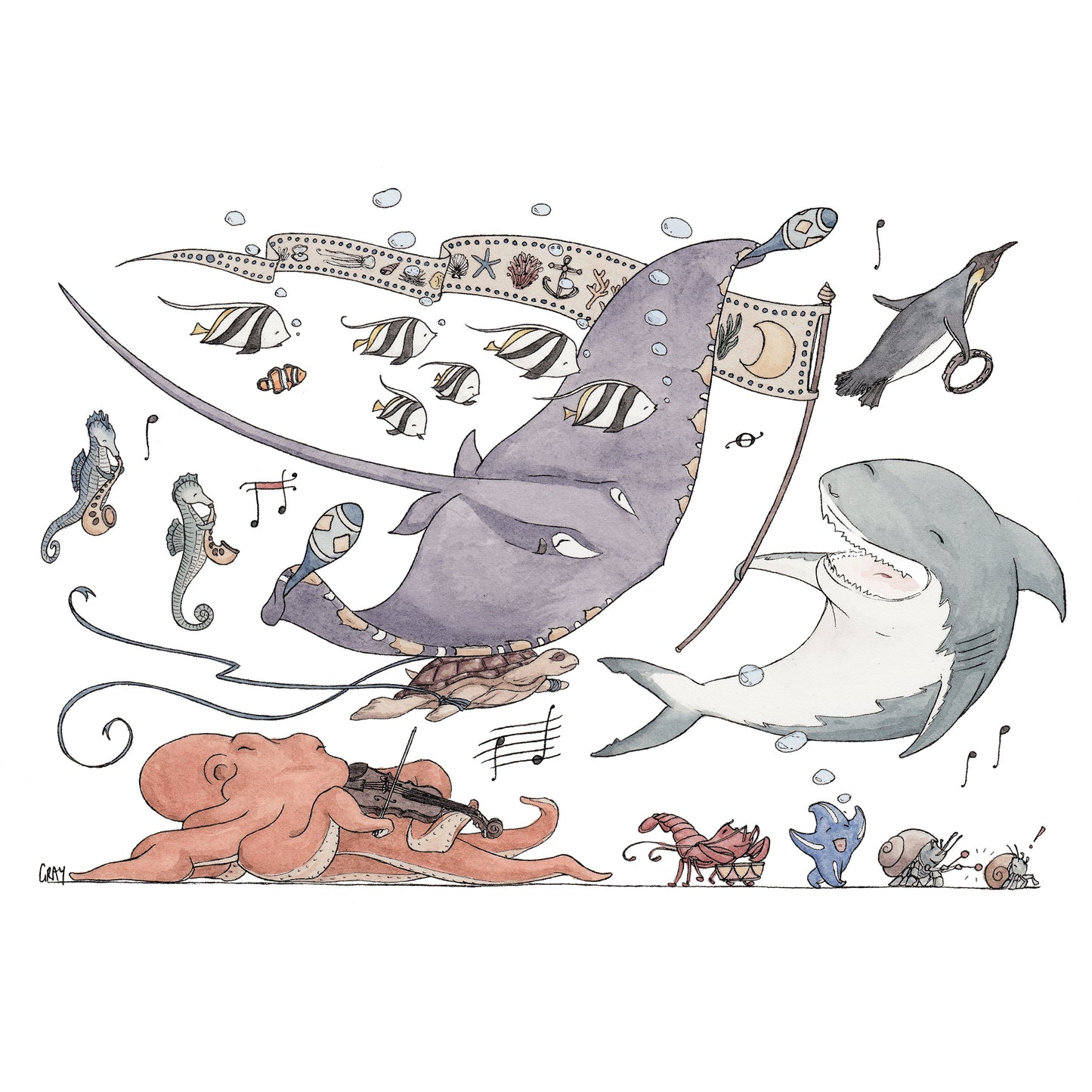Winter Parade - Greeting Card