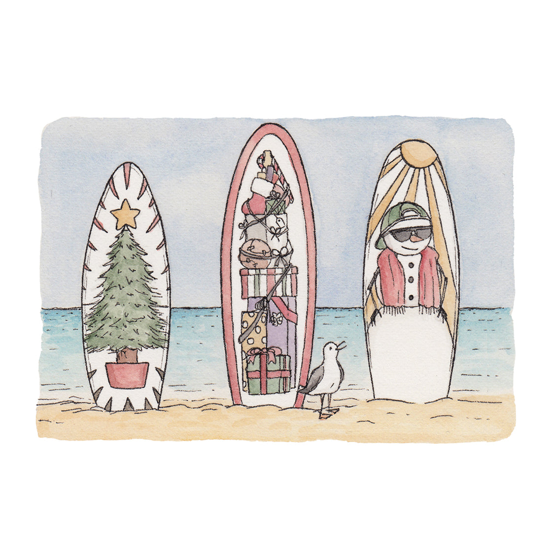 Swell Christmas - Christmas Card