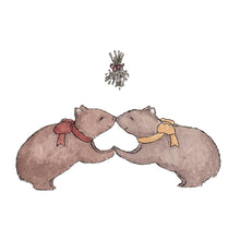 The Wombat Nose-Nuzzle - Christmas Card