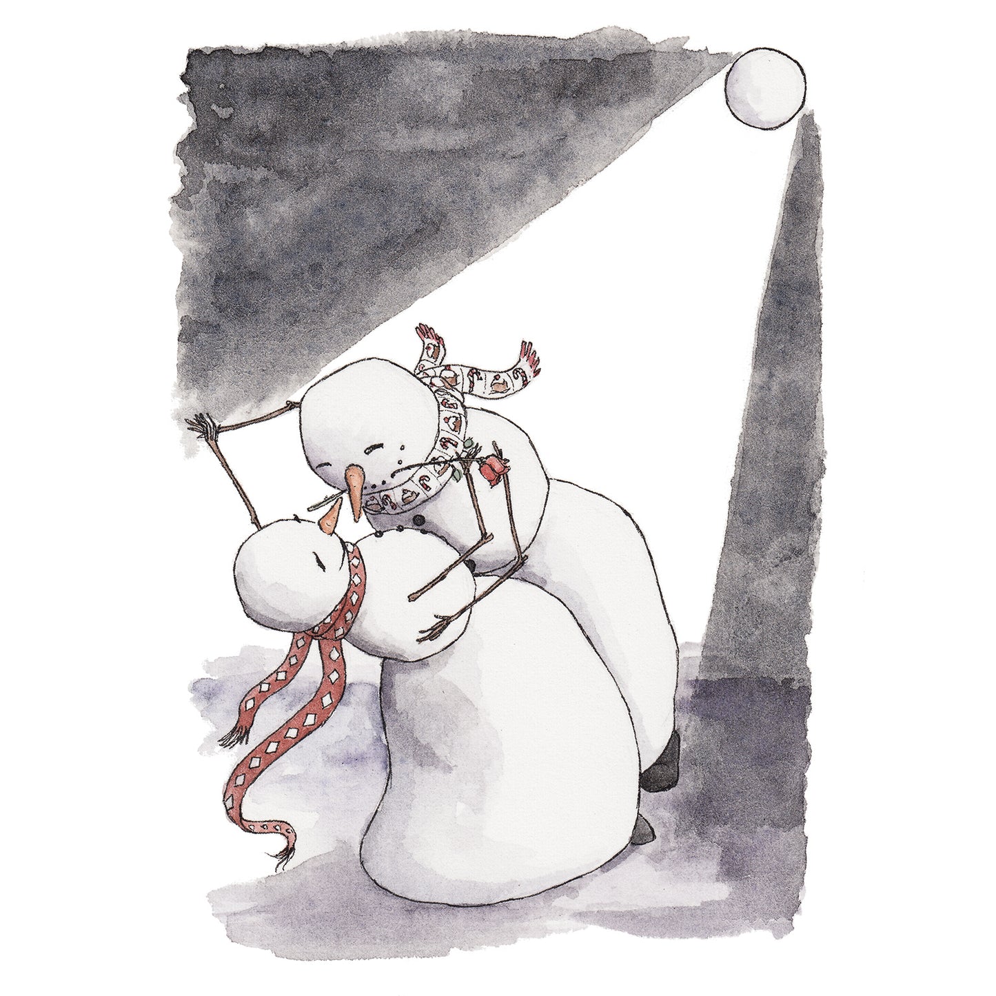 Snow Dancing - Christmas Card