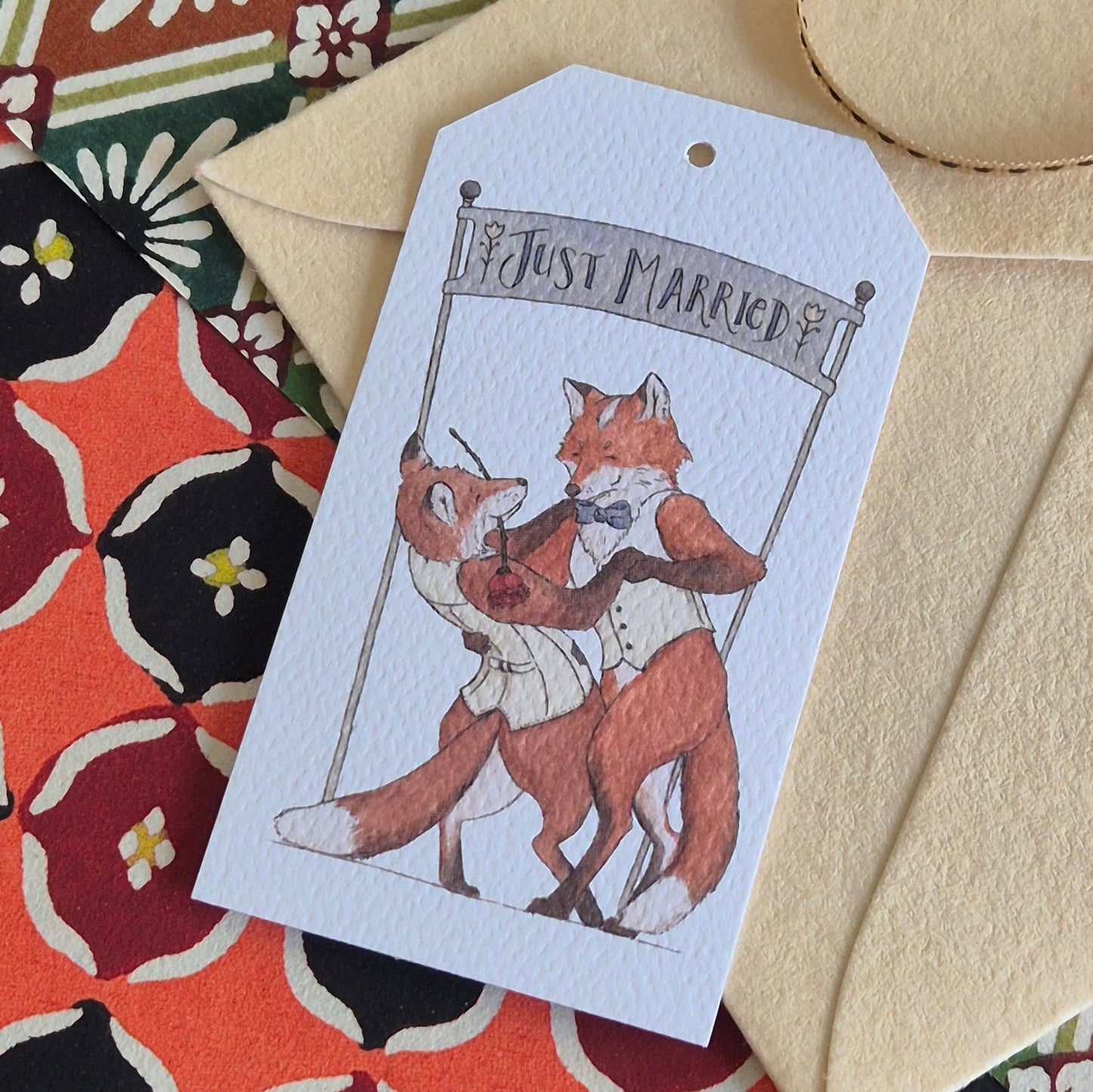 Foxy Wedding - Gift Tag