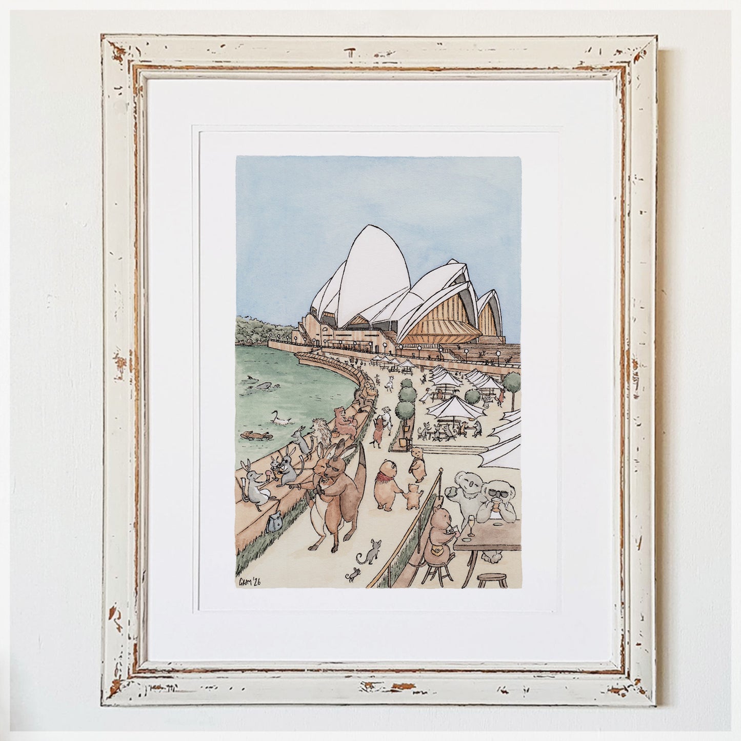 Opera House Outing - A3 Art Print