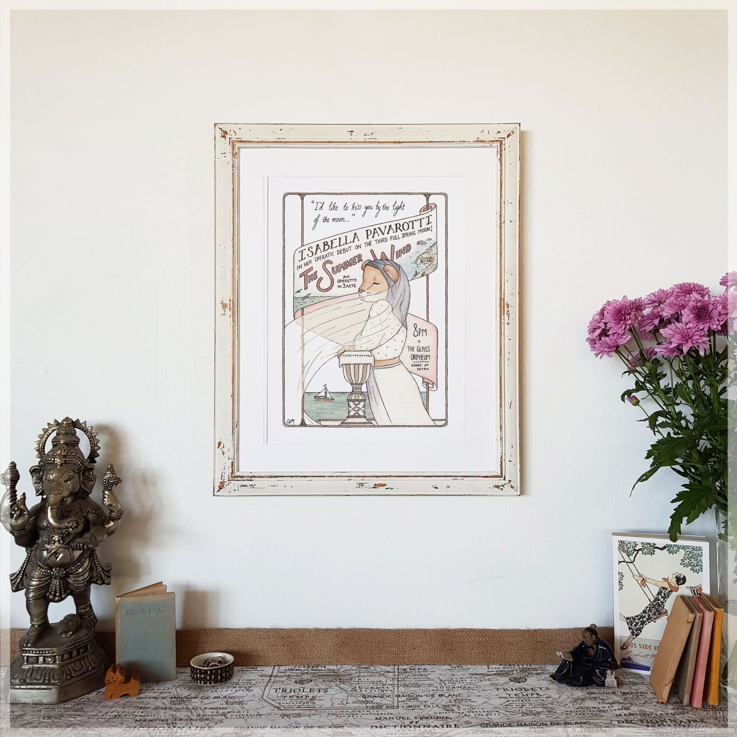 Pavarotti Operette Advert - A3 Art Print
