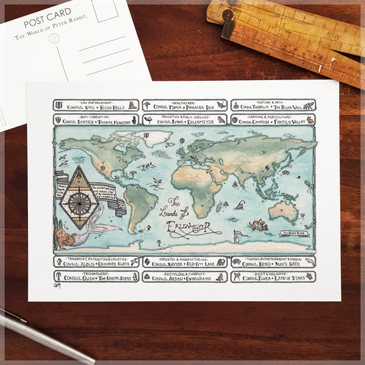 Lands of Erlenmeyer - A4 Art Print