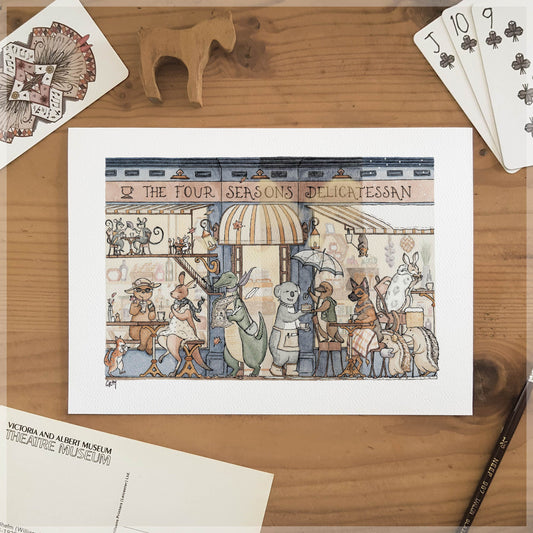 Four Seasons of Fitzroy - A5 Art Print
