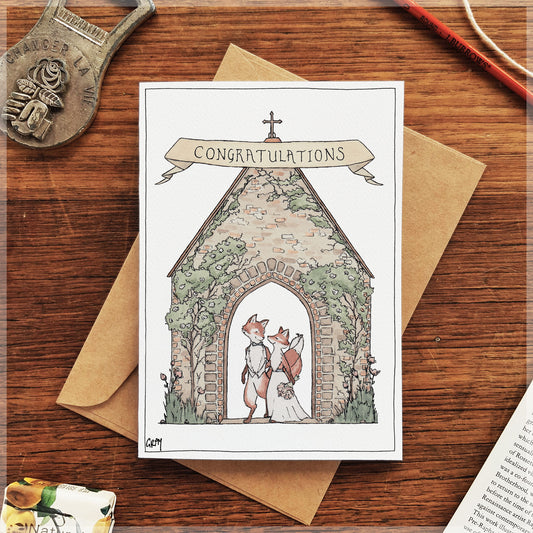 Foxes Forever - Greeting Card