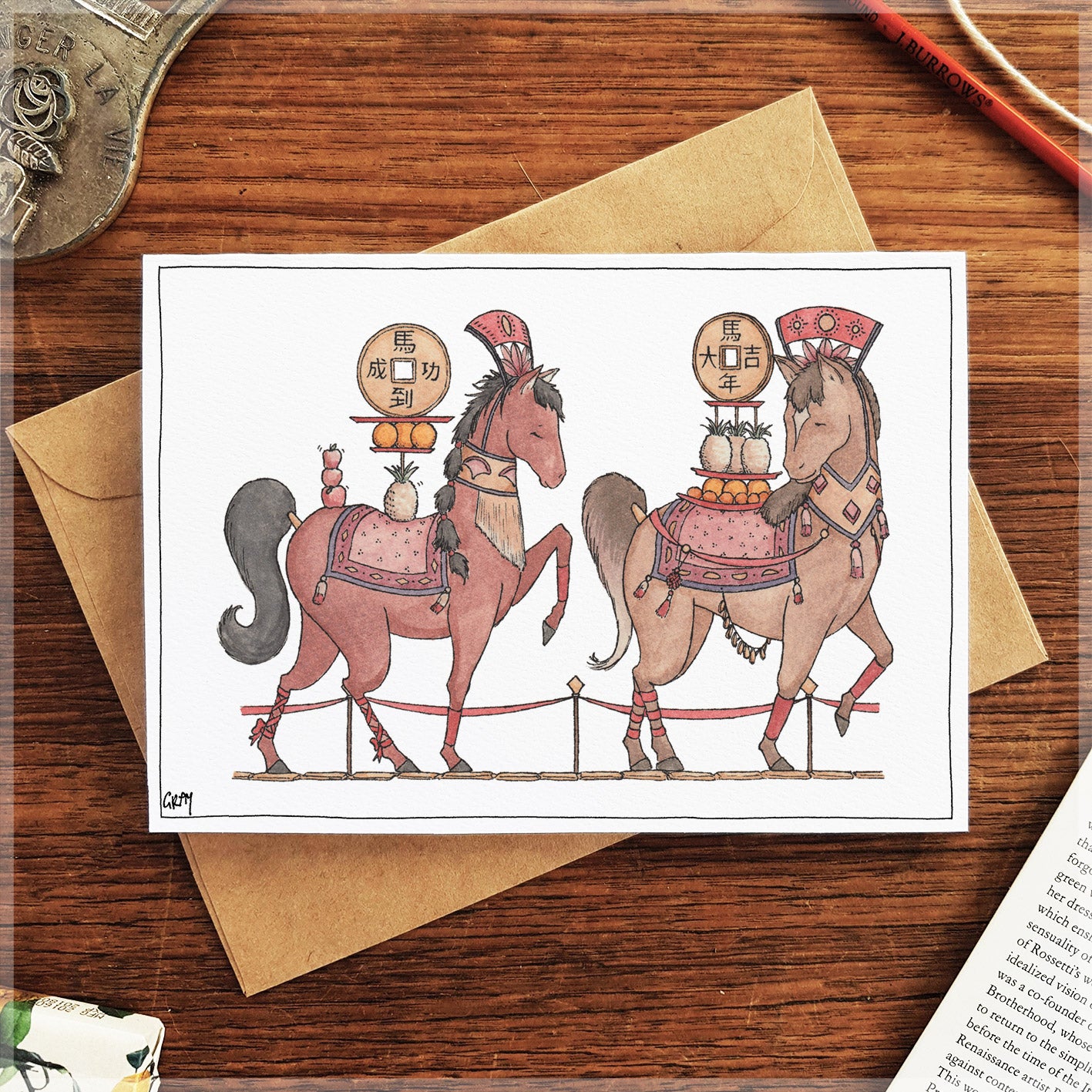 Year of the Horse - Greeting Card