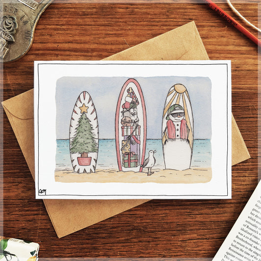 Swell Christmas - Christmas Card