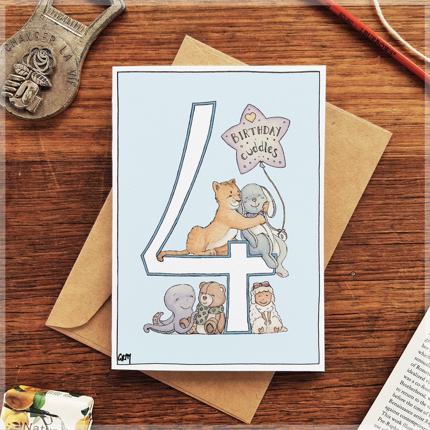 4th Birthday - Greeting Card