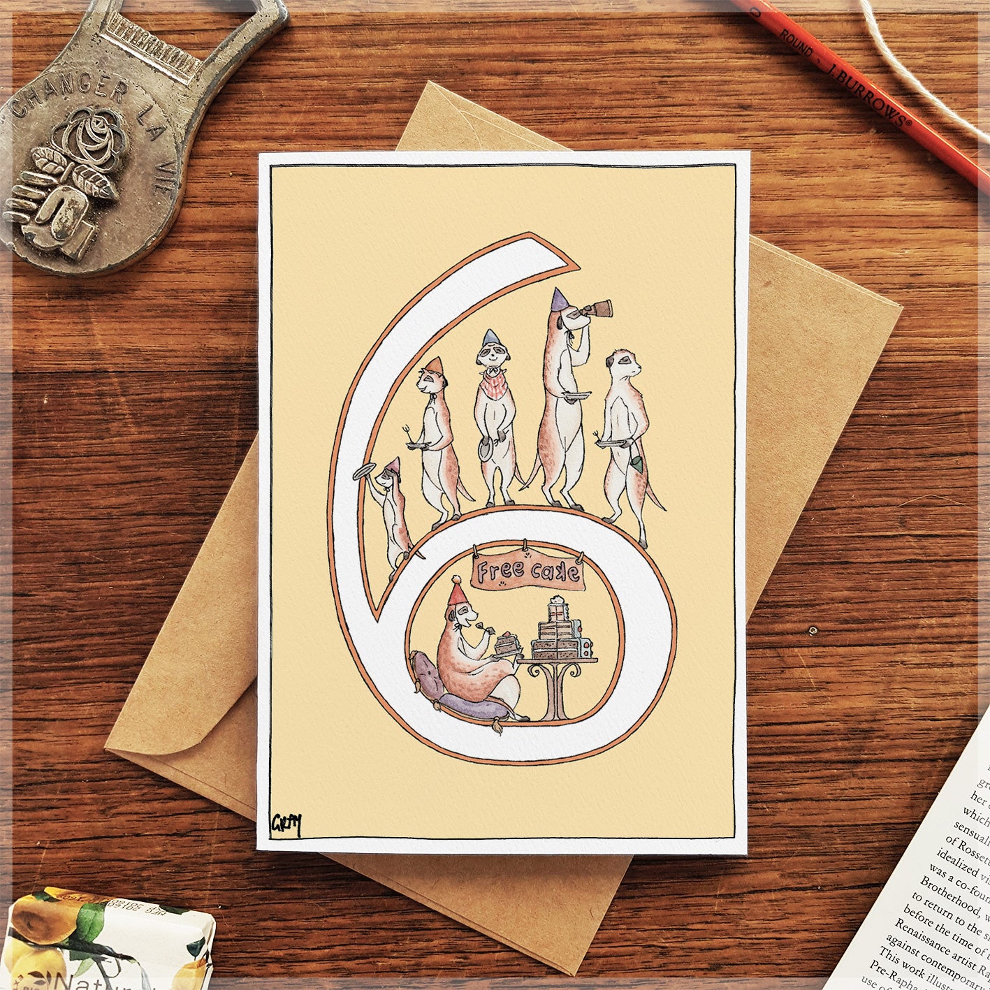 6th Birthday - Greeting Card